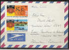 S107.-.DDR- 1975 - MI#:2116,17,BLOCK 45.-.CIRCULATED COVER LEIPZIG TO CALI-COLOMBIA . - Cartas & Documentos