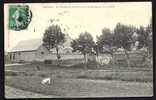 CPA  ANCIENNE- FRANCE- HESDIN (62)- LE TERRAIN DE MANOEUVRES ET LE MANEGE DE LA CAVALERIE- VUE EXTERIEURE- GROS PLAN - Hesdin