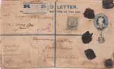 Br India King George V, Registered Postal Stationery Envelope, Princely State Patiala Overprint, India Condition As Scan - 1911-35 Roi Georges V