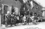 SAINT AMARIN - VISITE DU PRESIDENT DE LA REPUBLIQUE LE 9.08.1915 - SUPERBE CARTE TRES TRES ANIMEE AVEC NOMBREUX DRAPEAUX - Saint Amarin