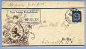 DR Privatpost Berlin 1888-05-22 Ganzsachenstreifband Illustriert Verein Deutscher Briefmakenfreunde Berlin - Postes Privées & Locales