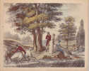 Magnifique Reproduction De Gravure Sur Bois Scenes De Chasse 20x15 Cm - Chasse/Pêche