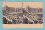 CARTE STEREO  -  PARIS - La Conciergerie . -  BELLE   CARTE  ANIMEE     - - Stereoscope Cards