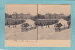 CARTE STEREO  -  PARIS - Le  Palais Du Luxembourg .  -  BELLE   CARTE  ANIMEE     - - Stereoscope Cards