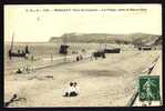 CPA  ANCIENNE- FRANCE- WISSANT (62)- LA PLAGE VERS LE BLANC-NEZ AVEC BELLE ANIMATION- BARQUES DE PECHE- - Wissant