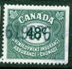 Canada 1955  48 Cent Unemployment Insurance Issue #FU40 - Fiscale Zegels