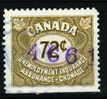 Canada 1955  72 Cent Unemployment Insurance Issue #FU42 - Fiscale Zegels