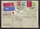 LETTRE. SUISSE. DEBOVA. AVION. RECOMMANDE. GENEVE. CORNAVIN. HELVETIA. - Covers & Documents