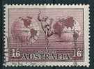 Australien  1934/48  Flugdienst  1´6 Sh (normal Paper)  Mi-Nr.126 X Y  Gestempelt / Used - Used Stamps