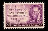 1947 USA "J.Pulitzer"  Stamp Sc#946 Statue Of Liberty Famous - Andere & Zonder Classificatie