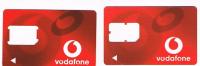 SPAGNA (SPAIN) - VODAFONE   (GSM SIM) - LOT OF 2 DIFFERENT  - USED WITHOUT CHIP - RIF. 4230 - Vodafone