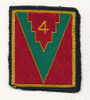 4ème DIVISION D'INFANTERIE - Escudos En Tela