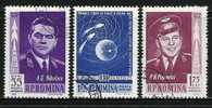 ● ROMANIA 1962 - SPAZIO - P.A. N. 157 / 59 Usati , Serie Completa - Cat. ? € - Lotto N. 867 - Gebraucht