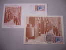 Journée Du Timbre 1979 Avec Très Belle Oblitération De MENEHOULD/MONTBELIARD Sur 1 Lettre Et 1 Carte Postale  TTB - Cartas & Documentos