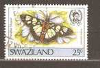 SWAZILAND 1987 - BUTTERFLY 25 - USED OBLITERE GESTEMPELT - Swaziland (1968-...)