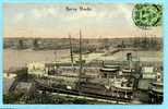 BARRY  DOCKS  -  1912  - CARTE ANIMEE  - ( Déchirure Haut  - EN L ´ETAT) - Glamorgan