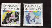 1991 Danemark Y T 1004-5  Mi. 1000-01 ** MNH - 1991