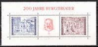 BL8**  Burgtheater - MNH** - SUPERBE!!!! - Blocks & Kleinbögen