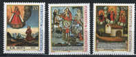 Liechtenstein 2001, N°1212-14 - "Ex-voto - Tableaux Religieux" (**) - Neufs