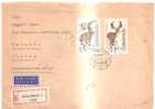 53743)n°2 Lettere Cecoslovacche Racc. Aeree Con 2 Valori + Annullo - Covers & Documents