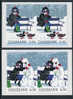 DENMARK/Dänemark 2010, "Winter Tales" Self-adhesive Set Of 2v In Pair From Booklet (serpentine Roulette)** - Unused Stamps