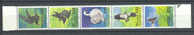 Denmark. BIRDS, 5-stripe,  1986, MNH ** - Blocs-feuillets