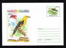 Birds Ornithology Vögel Oiseaux  Stationery Cover 2002 Romania. - Moineaux