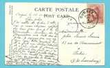 168 Op Kaart Met Cirkelstempel OUGREE - 1919-1920  Re Con Casco