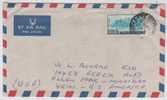 India Single Stamped Air Mail Cover Sent To USA - Poste Aérienne