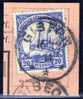 Deutsche Post In Südwestafrika GIBEON 1911-12-16 Mi#14 Voll-Stempel Auf Briefstück - German South West Africa