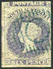 South Australia #8 Used 6p Victoria From 1857 - Gebraucht