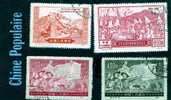 Lot De 4 Timbres - Used Stamps