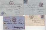 Belgique 4 Lettres De BRUXELLES (NORD) LP 63 N° 18 Calendrier 1867-68-69-70 ****TB**** - 1865-1866 Profile Left
