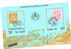 CUBA - SG MS3189 -   1986  ESPOSIZIONE FILATELICA MONDIALE STOCKHOLMIA 86 - BF  NUOVO   (MINT) ** - Blocs-feuillets