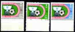 Saudi Arabia 1985 MiNr. 815 - 817  Saudi-Arabien Football Asian Soccer Cup 3v MNH** 5,00 € - Coupe D'Asie Des Nations (AFC)