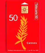 FRANCIA - Scheda Telefonica - Telecarte - 1997 - Cinema - Cannes Festival 97 - 50 - 1997