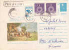 ROUMANIE  Lettre Entier Postal + 3 Timbres - Postmark Collection