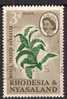 Rhodesia Nyasaland 1963  3d Tobacco Used Stamp SG 43  ( C65 ) - Rhodesien & Nyasaland (1954-1963)