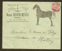 Belgique 1903 Lettre Illustrée " Cheval Aff N° 58 De Ciney - Altri & Non Classificati