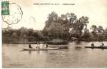 Cpa , Vert Le Petit, Marais Auger, Cachet Ambulant, Barques, Canotage - Vert-le-Petit