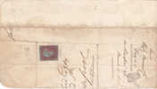 GRANDE BRETAGNE - 1853 - YVERT N° 3 (LETTRES J E) SUR FRAGMENT DE LETTRE POUR LIVERPOOL - Lettres & Documents