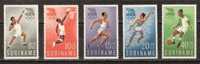 Suriname 349-353 MLH ; Olympiade Zegels, Olympic Games, Les Jeues Olympiques, Los Juegos Olimpicos 1960 - Zomer 1960: Rome