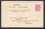 Canada Postal Stationery Ganzsache Entier Carte Postale Post Card King George V. - 1903-1954 Rois