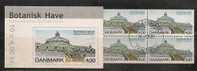 DENMARK -VF 2002 CANCELLED With First Day  JARDINS BOTANIQUES Complete CARNET - Yvert # C1270 - 10 Stamps - Booklets