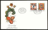 NORWAY FDC 1974 «Rose Paintings». Perfect, Cacheted Unadressed Cover - FDC