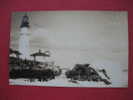 Real Photo By Blood    - Light House  Portland Me- Defender Stamp  ---===------152 - Portland