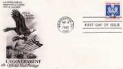 U.S.A: 1981 Très Belle Fdc Aigles "timbre De Service" - Covers & Documents