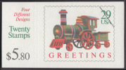 !a! USA Sc# 2718a MNH BOOKLET(20) - Christmas - 1981-...