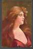 BEAUTIFUL WOMAN , I THINK OF YOU BY ASTI,  OLD  POSTCARD - Asti