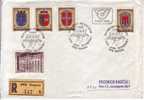 COAT OF ARMS-1000 ANNIV-FDC-REGISTERED COVER-BREGENZ-AUSTRIA-1976 - Cartas & Documentos